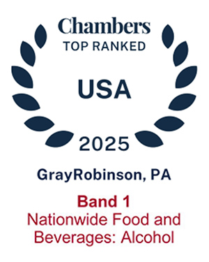 USA Chambers and Partners, Food & Beverages: Alcohol